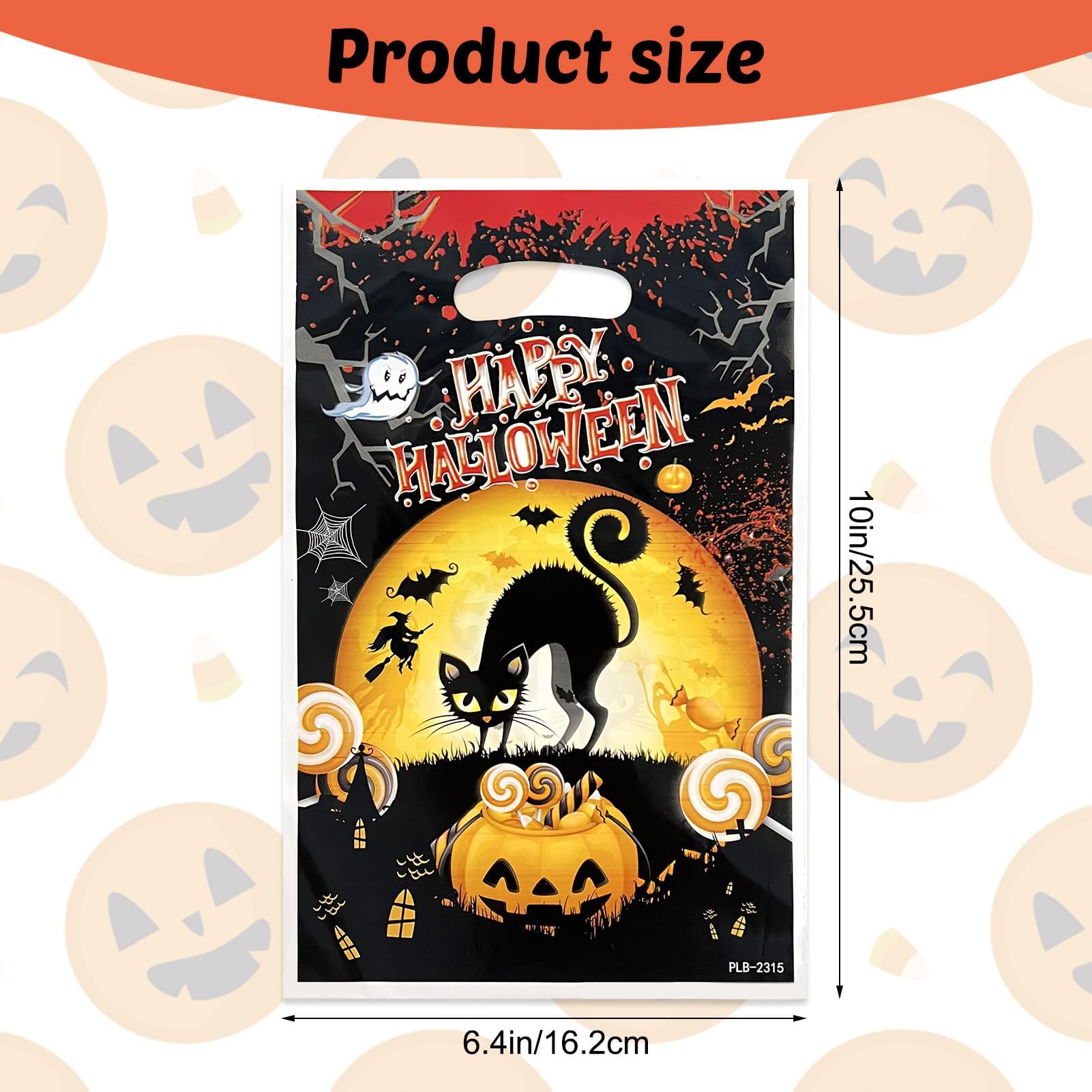 Senidea 50 Pcs Halloween Party Bags, Style 2, 1 count (Pack of 50) - Image 2