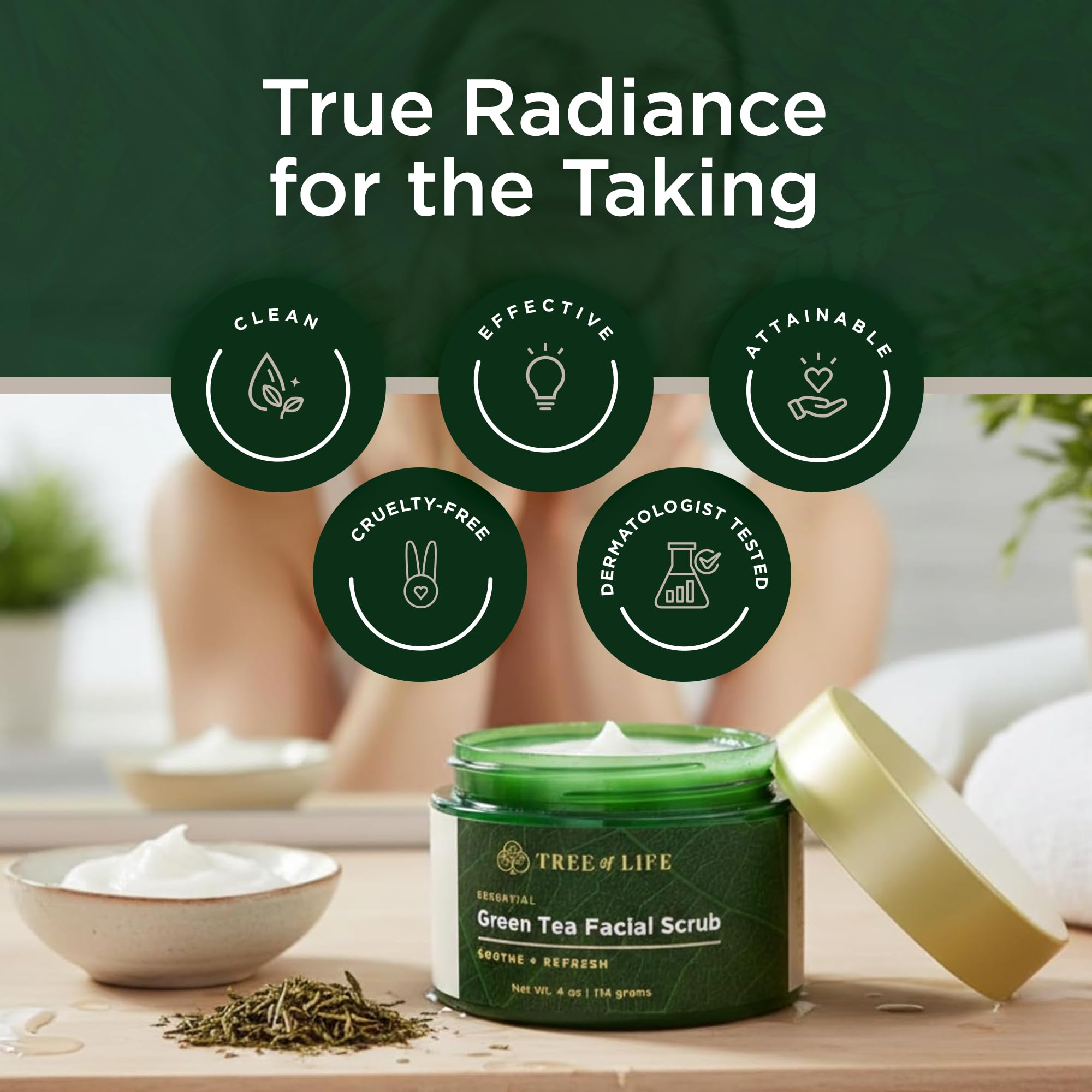 Flawless. Younger. Perfect. Esfoliante Scrub viso per viso e corpo Cleanser