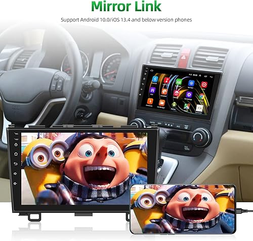 Miniatura 3 de Podofo Estéreo de coche 2+64G para Honda CRV 2007-2011 con Bluetooth, pantalla táctil de 9 pulgadas Android 13 unidad principal de radio de coche