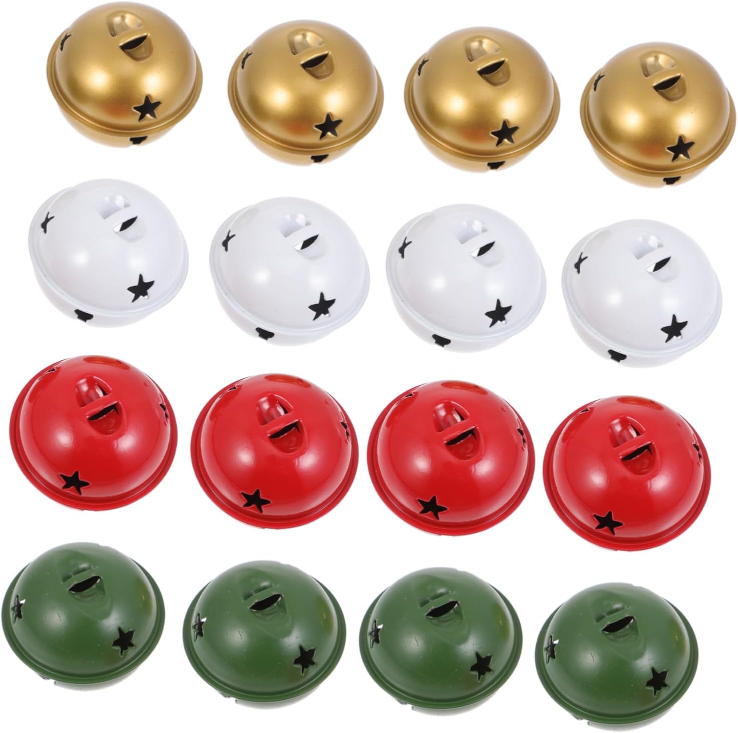 LABRIMP 40pcs Christmas Hanging Bell Ornaments Snowflake Bells for Home Decor Festive Xmas Tree Decorations for Holiday