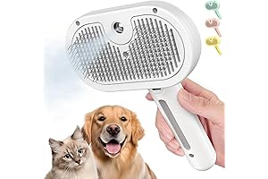 3 In 1 Self Cleaning Steamy Pet Brush For A Smoother Pet Grooming Experience