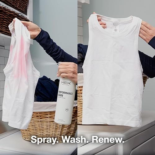 Miniatura 4 de HEX Performance Removedor de manchas y olores, sin perfume, 22 onzas, diseñado para ropa deportiva, respetuoso con el medio ambiente