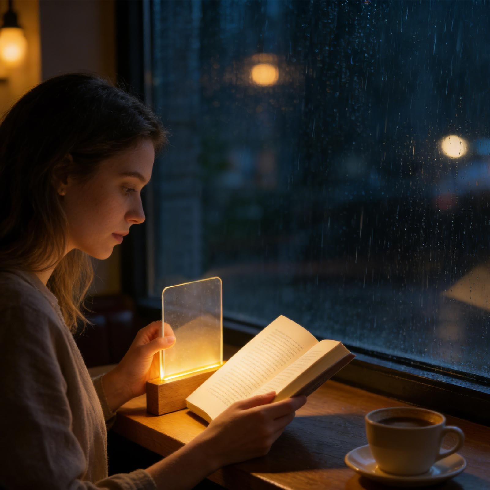Genérico Luz Plana para Libros Lámpara Recargable con 3 Colores | Luz de Lectura LED con Brillo Regulable Clara y para Dibujar para la Cama para Lectores, Niños, Adultos, para Estudio,