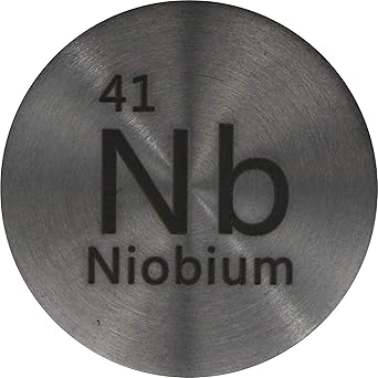 Niobium (Nb) 32mm Metal Disc 99.95% Pure for Collection or Experiments