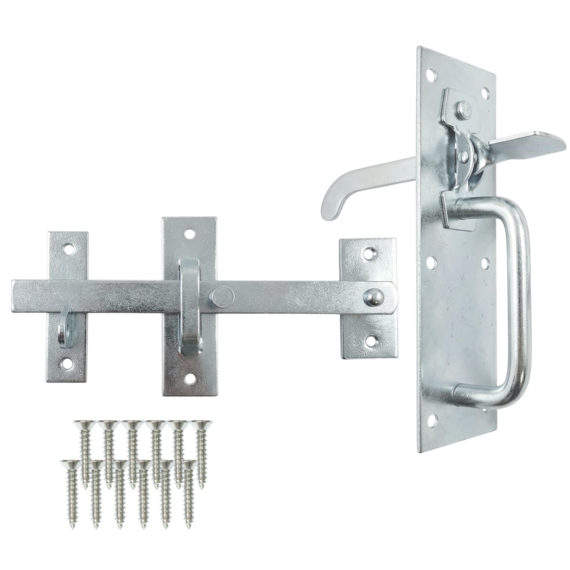 Keypak 170mm (6.7 Inch) Suffolk Gate Latch Zinc Plated Metal Garden Lock