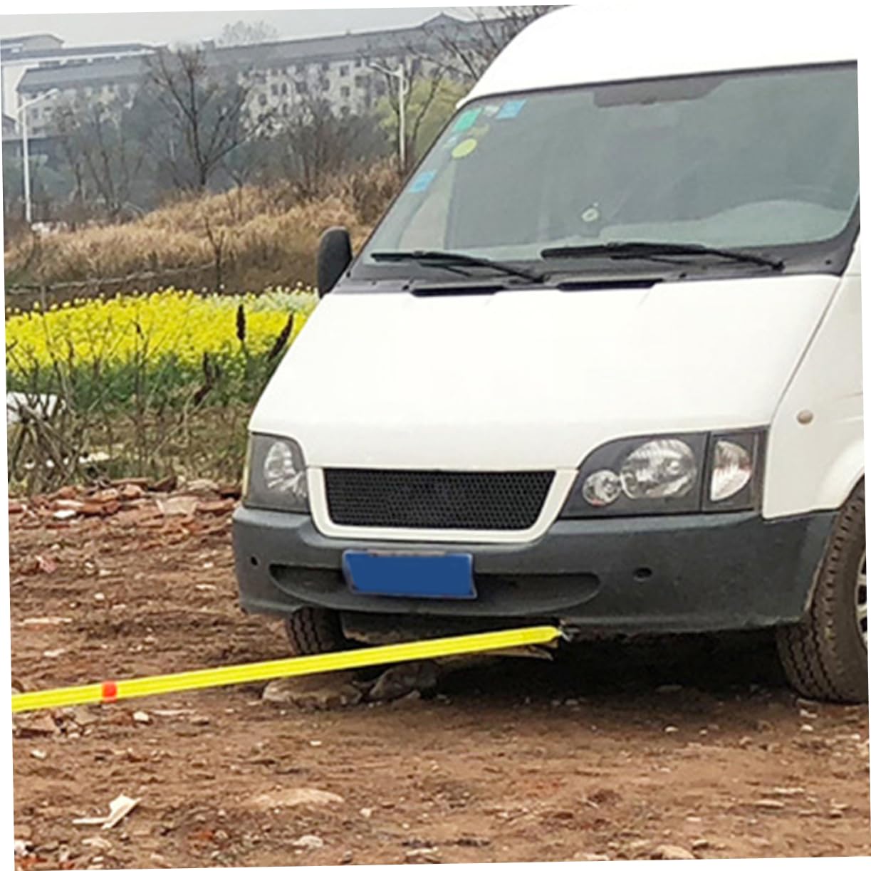 Cinghia Traino Ganci Metallici Solidi, Nylon, per Veicoli | Recupero D'emergenza per Auto e Camion, Flessibile, Facile da Riporre, Buona Forza di Tiro