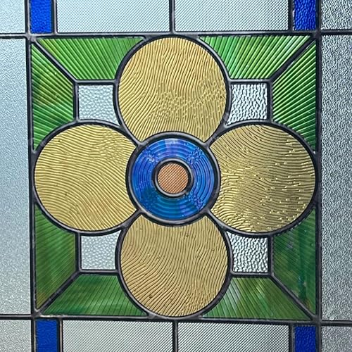 Miniatura 2 de Película decorativa de privacidad para ventana de vitral, para baño, puerta delantera, hogar, bloqueo solar, control de calor, adherencia estática,