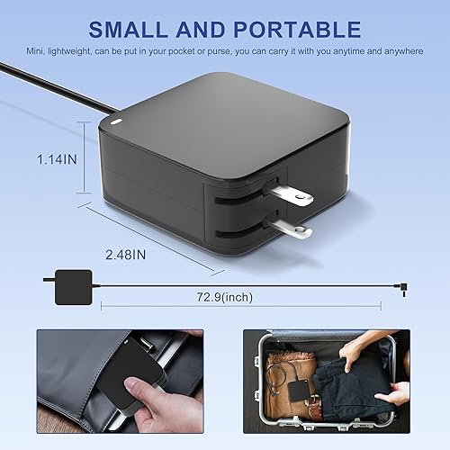 Miniatura 3 de Adaptador de CA de 65 W, 20 V, 3.25 A, cargador para laptop compatible con Lenovo IdeaPad 110 130 310 320 330 510 100S 130S 530S 710S S310 S340 Flex