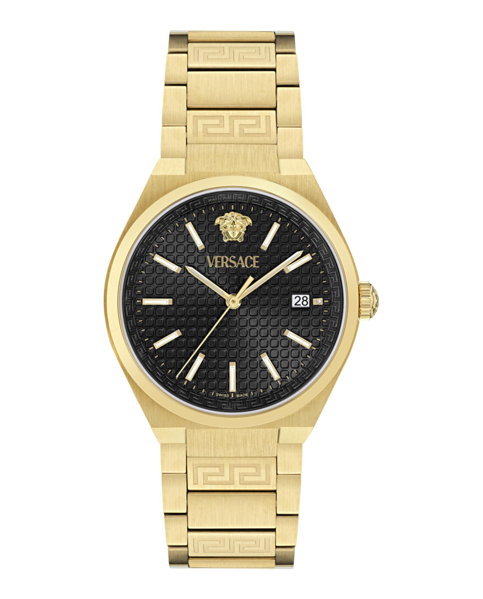 Versace Men's Auria Quartz Analogue Watch - Gold