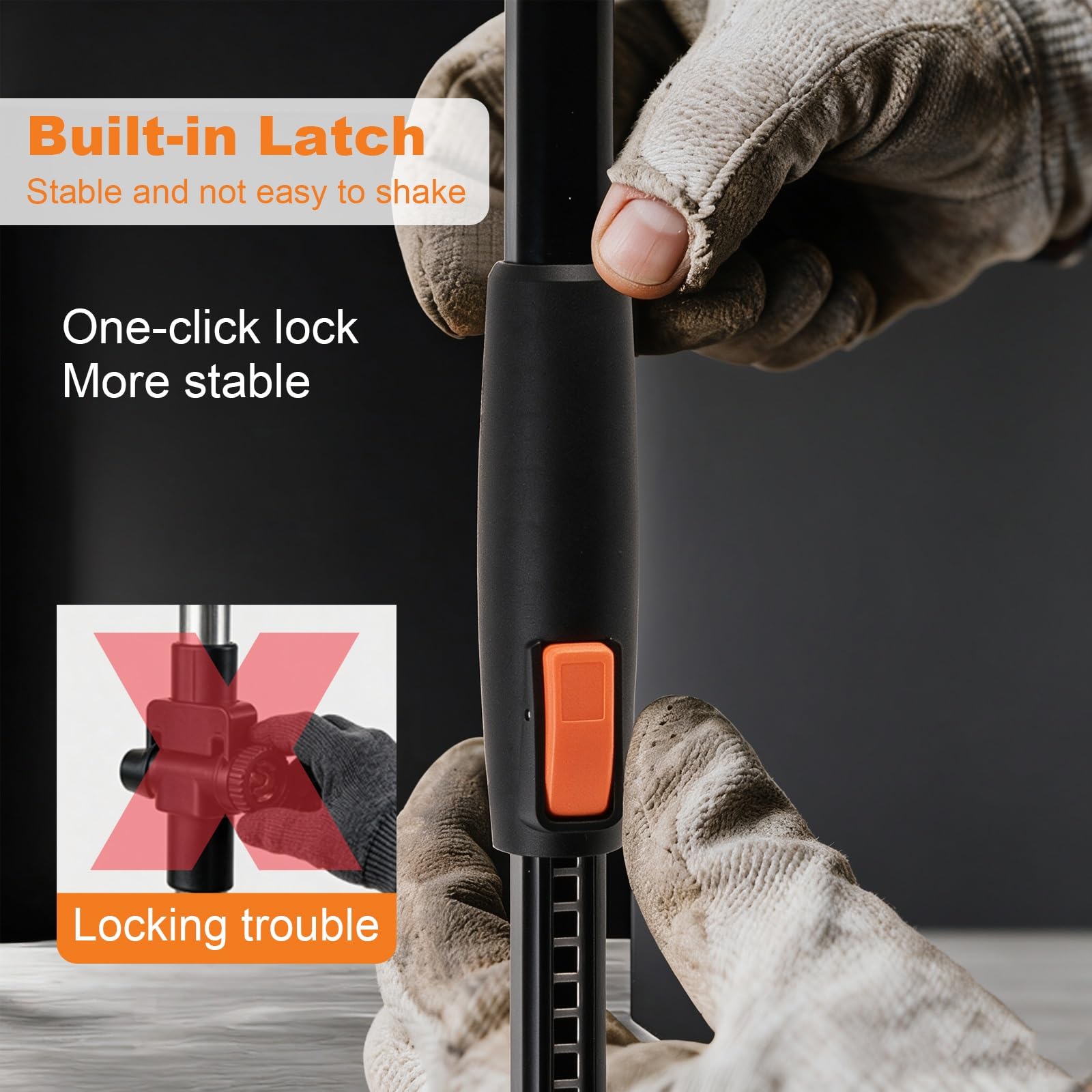 Perche Télescopique Alliage Aluminium 0,7-1,5 M Manche Extensible