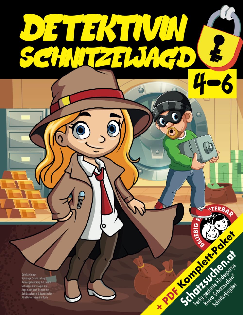 Birgit BravoDetektivinnen Spionage Schnitzeljagd Kindergeburtstag 4-6 Jahre: Schnappt eure Lupe: Die Jagd nach dem Schatz mit Schlüsselcode, Cäsarscheibe - Alle Materialien im Buch. (Bravo Schatzsuche)
