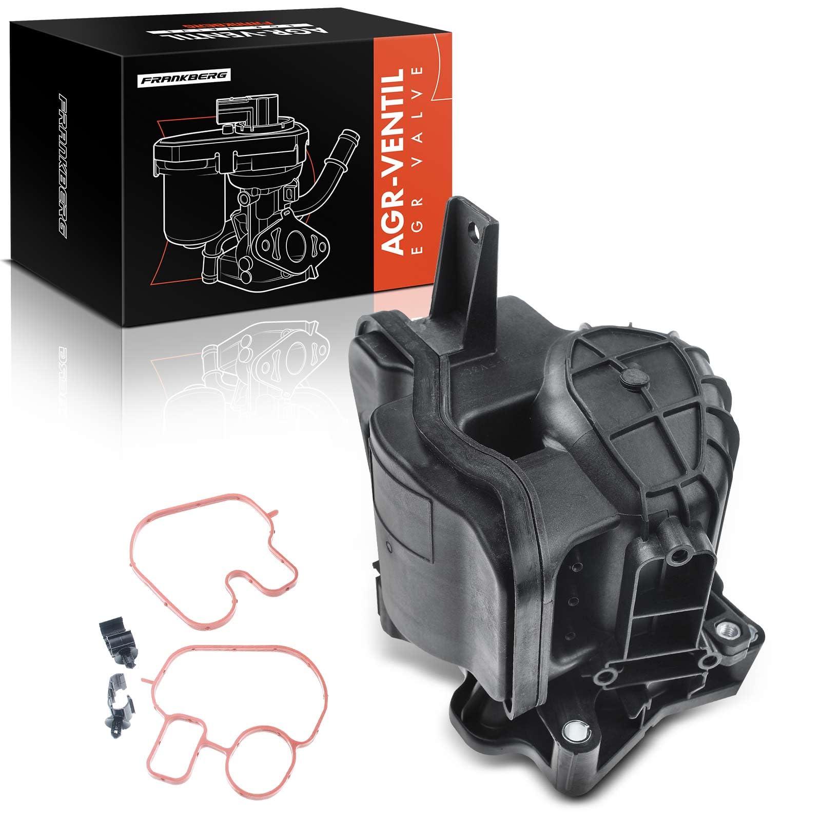 Frankberg Réservoir à vide de la vanne EGR 55590953 | Compatible avec: Idée 350, Sedici 189, Ducato Van 250, Cascada W13, Astra J P10, Ligne 110 323, Astra J Caravane P10