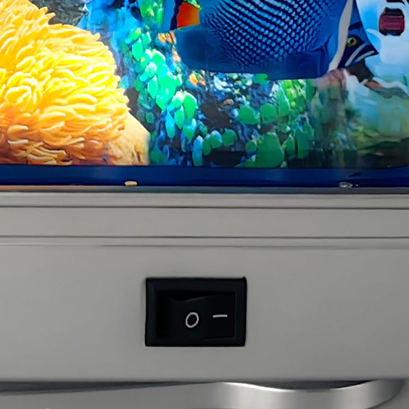 Acuario Artificial Decoración de Mesa para el Hogar | Lámpara de Acuario con Peces Tropicales para Oficina Hogar Restaurante Hotel Sala de Estar Zona de Espera Mesa Centro