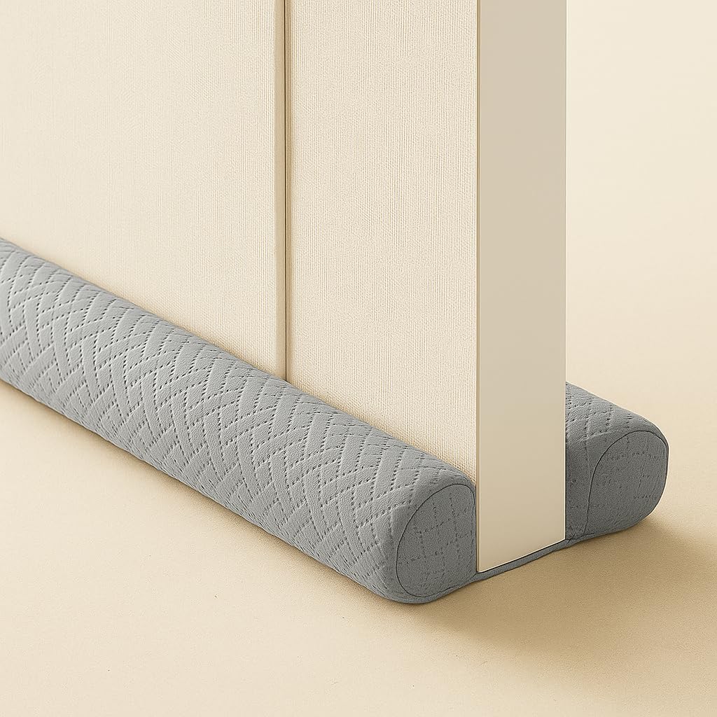 Ciieyuo Velvet Under Door Draft Stopper