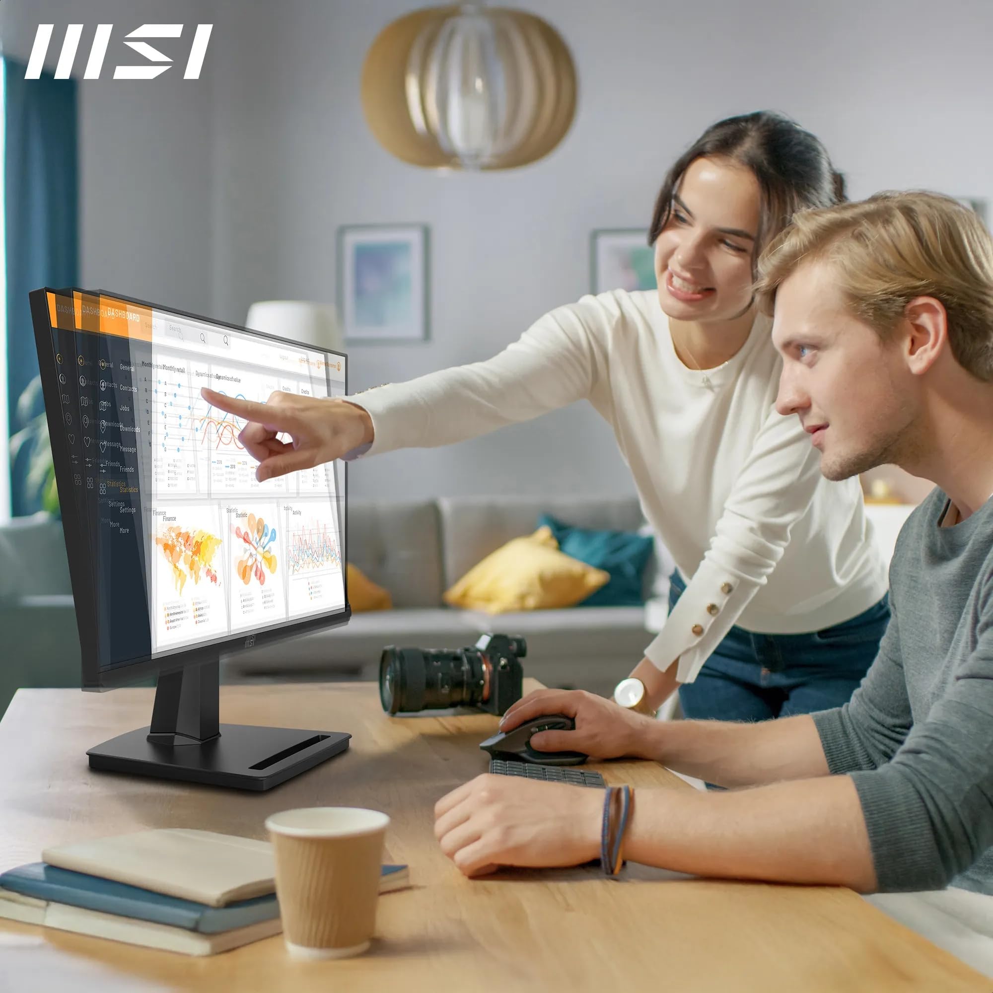 MSI PRO MP225 E12VL - Monitor per computer FHD da 22 pollici, 1920 x 1080 VA, 144 Hz, 1 ms, sincronizzazione adattativa, cura degli occhi, HDMI 1.4b, inclinazione regolabile, montaggio VESA, nero