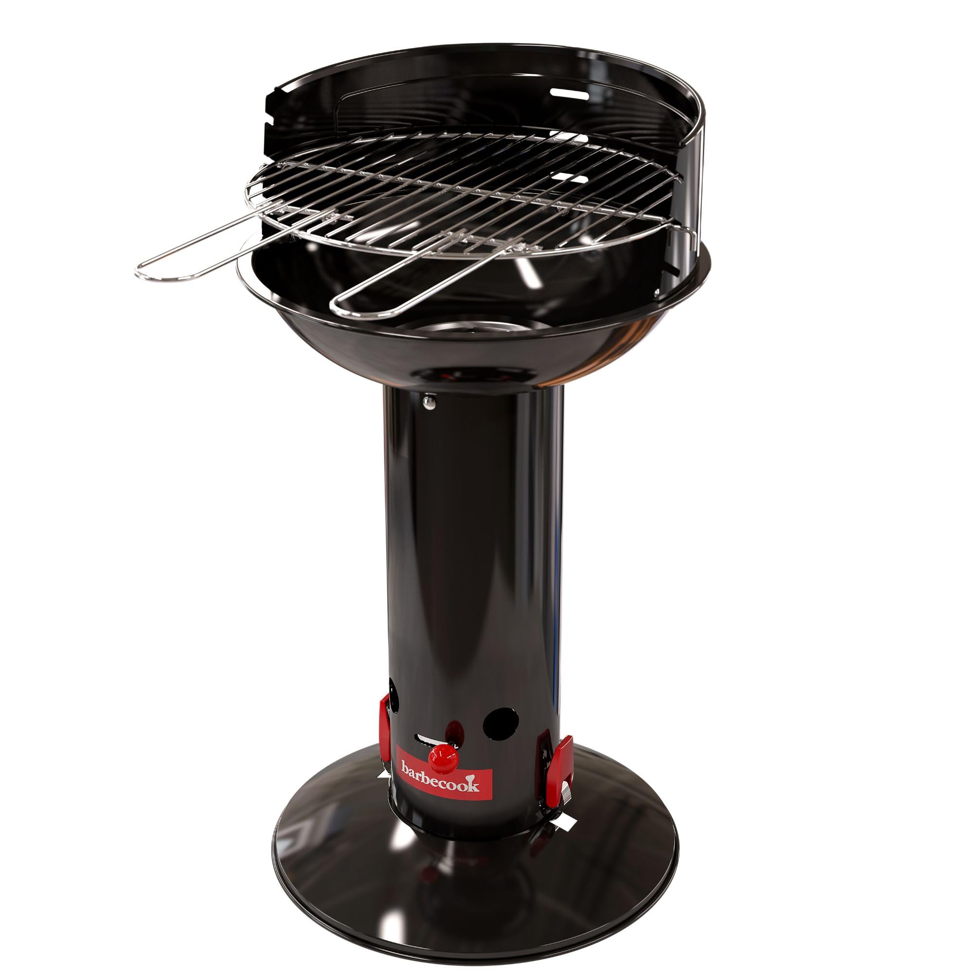 Barbecook Grillrost rund 40 cm mit zwei festen Haltegriffen für Holzkohlegrill, BBQ grill zubehör, edelstahl, leicht zu reinigen