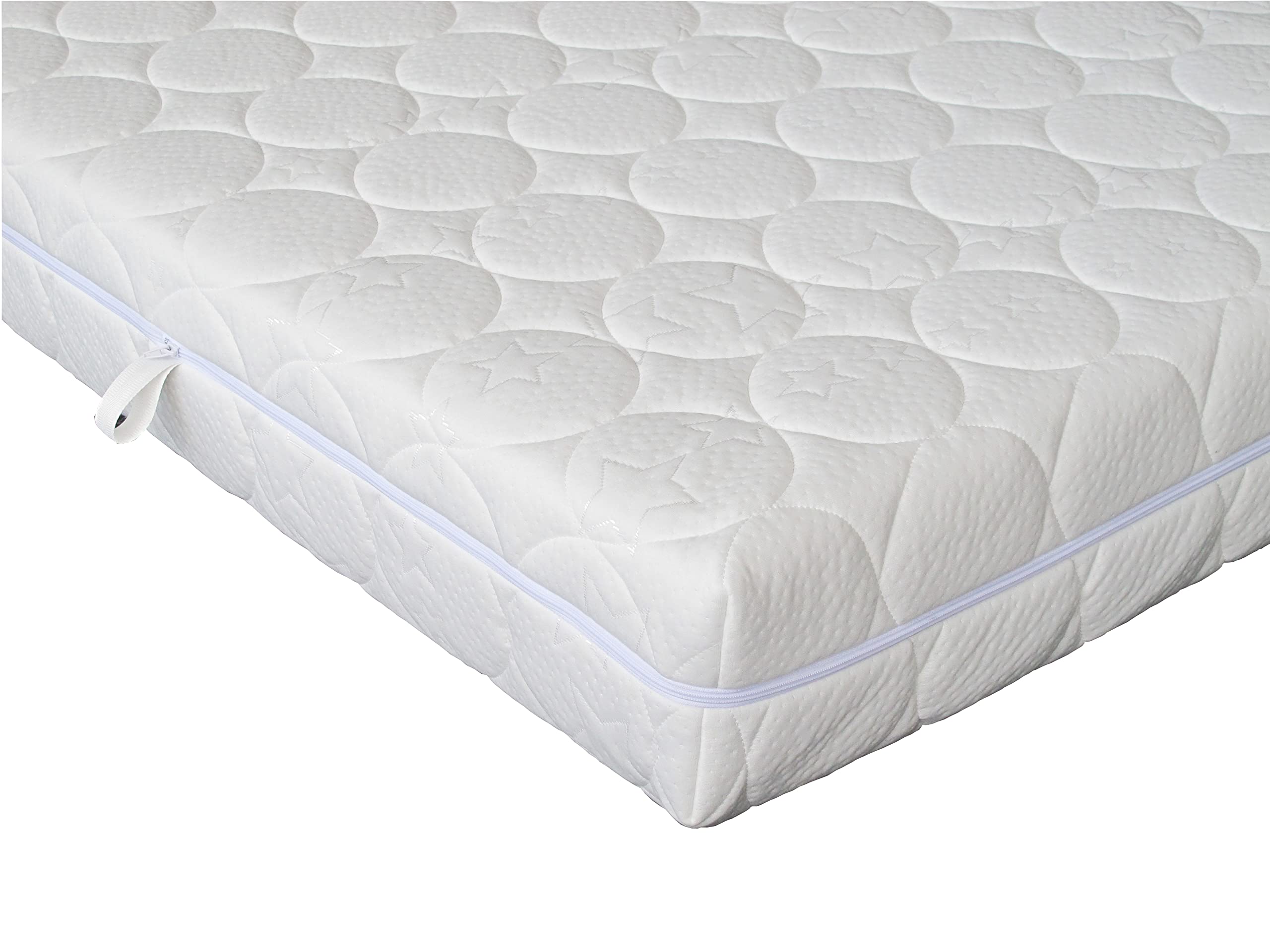 WBS Matratzen – Matratzenbezug Sternchen 90x200 cm Kernhöhe 22 cm waschbar