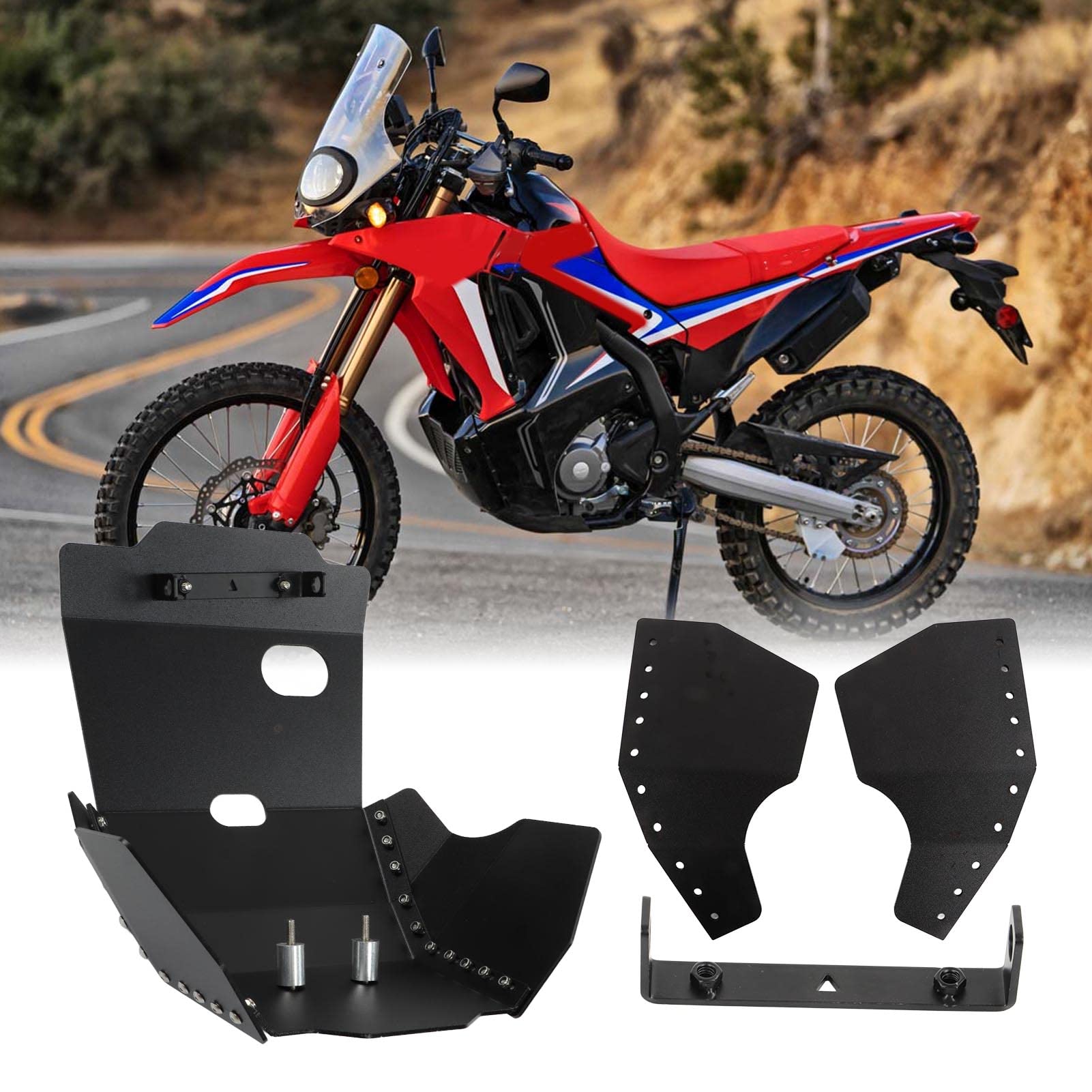 Protezione Antiusura per Telaio Motore, Adatta per CRF300L CRF300RALLY, Protezione Robusta per Avventure Fuoristrada