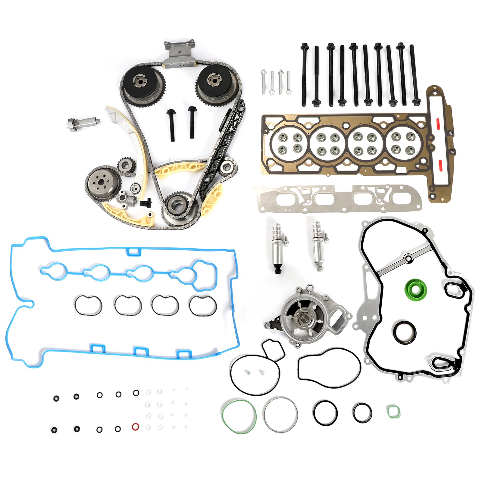 HAYIAUTO 2.4L Timing Chain Kit 9-4201S With Water Pump, Gaskets & Solenoids For Chevy Equinox, Buick, GMC - View #6