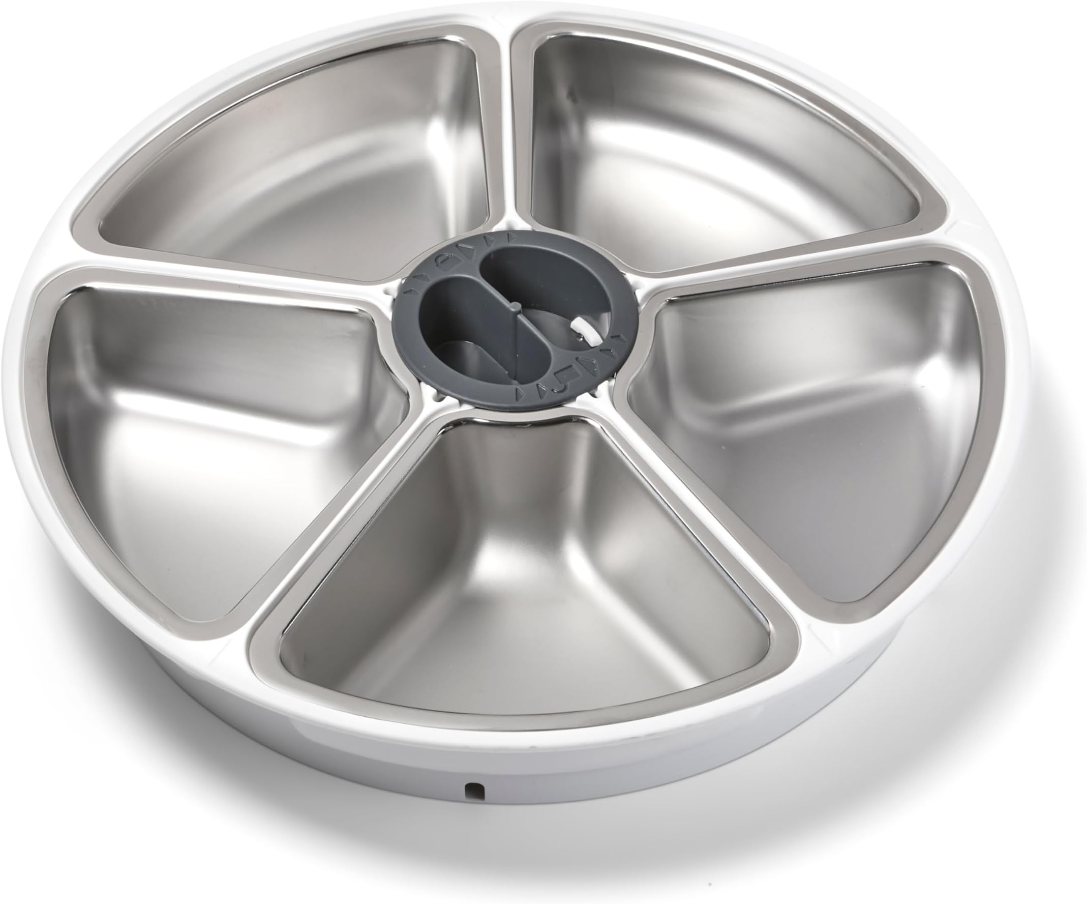 Cat Mate Stainless Steel Bowl Inserts - Replacement Bowls for 5-Meal C500 Automatic Pet Feeder (Pack of 5)