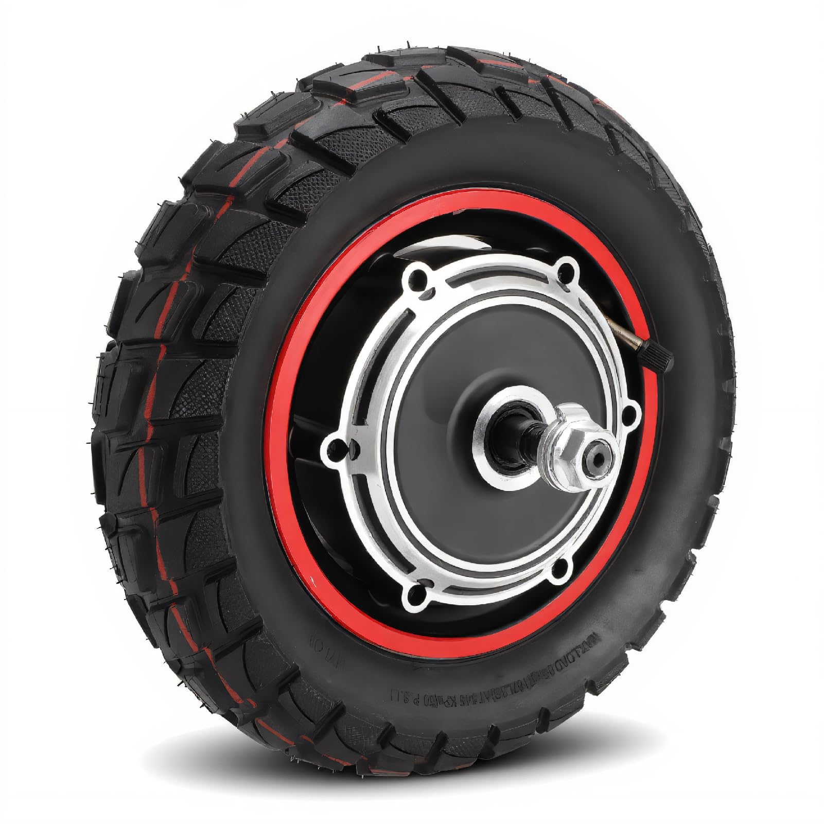 TIKATARER Electric Scooter Hub Motor Rear Wheel Metal Rubber Motor Wheel 48V 800W 10 Inch Replacement with Tire for KuKirin M4 Max M4 Pro Commuters