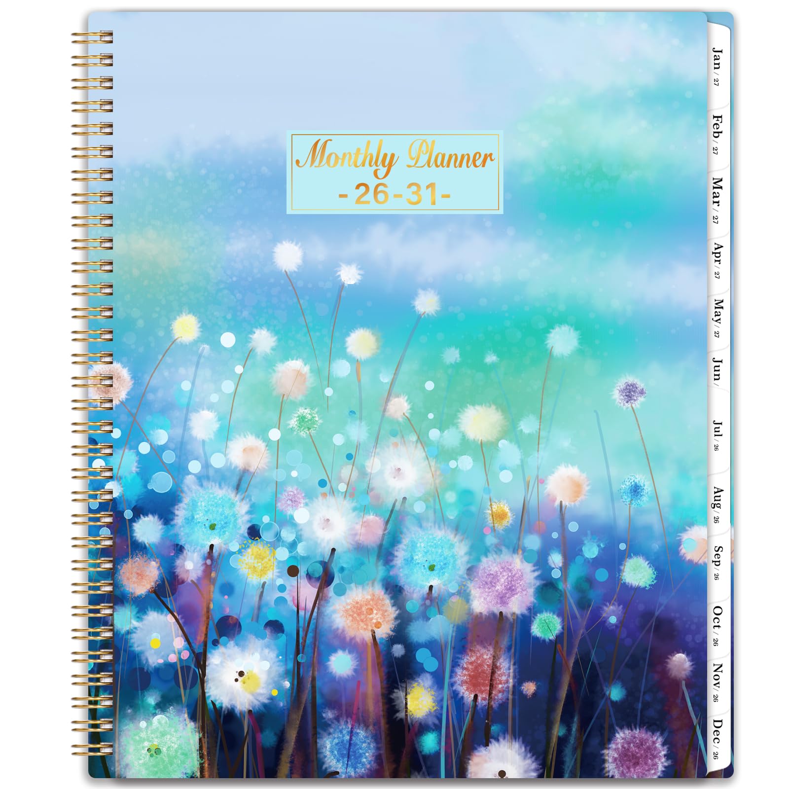 Monatsplaner/Kalender 2026-2031 - 5 Jahre Monatsplaner 2026-2031 von Juli 2026 - Juni 2031, 22,9 x 27,9 cm, Kalender 2026-2031 mit markierten Registerkarten