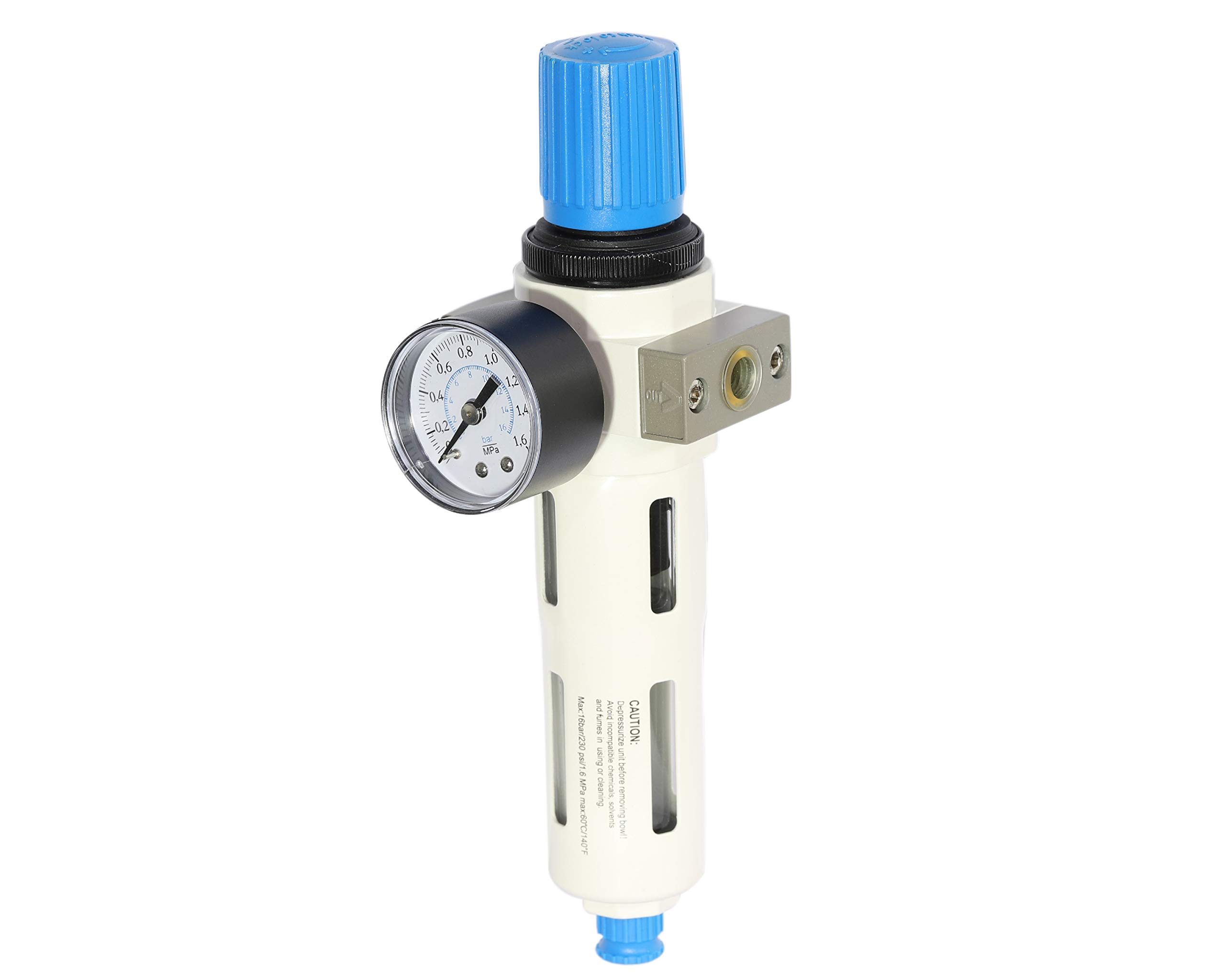 Lucan Techno LFR Pressure Regulator with Pressure Gauge 1/4" Combination Air Source Regulator