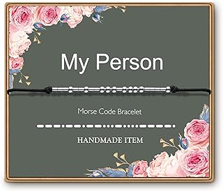 ASELFAD Morse Code Bracelets for Women, Funny Birthday Gifts, Best Friend Friendship Gifts