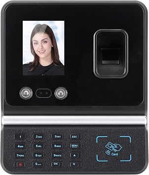 Biometric Fingerprint Attendance Machine, Intelligent PasswordCardFaceFingerprint Employee Time Clock with 2.8in Color Screen, Professional Machine for Employee Checking-inUS