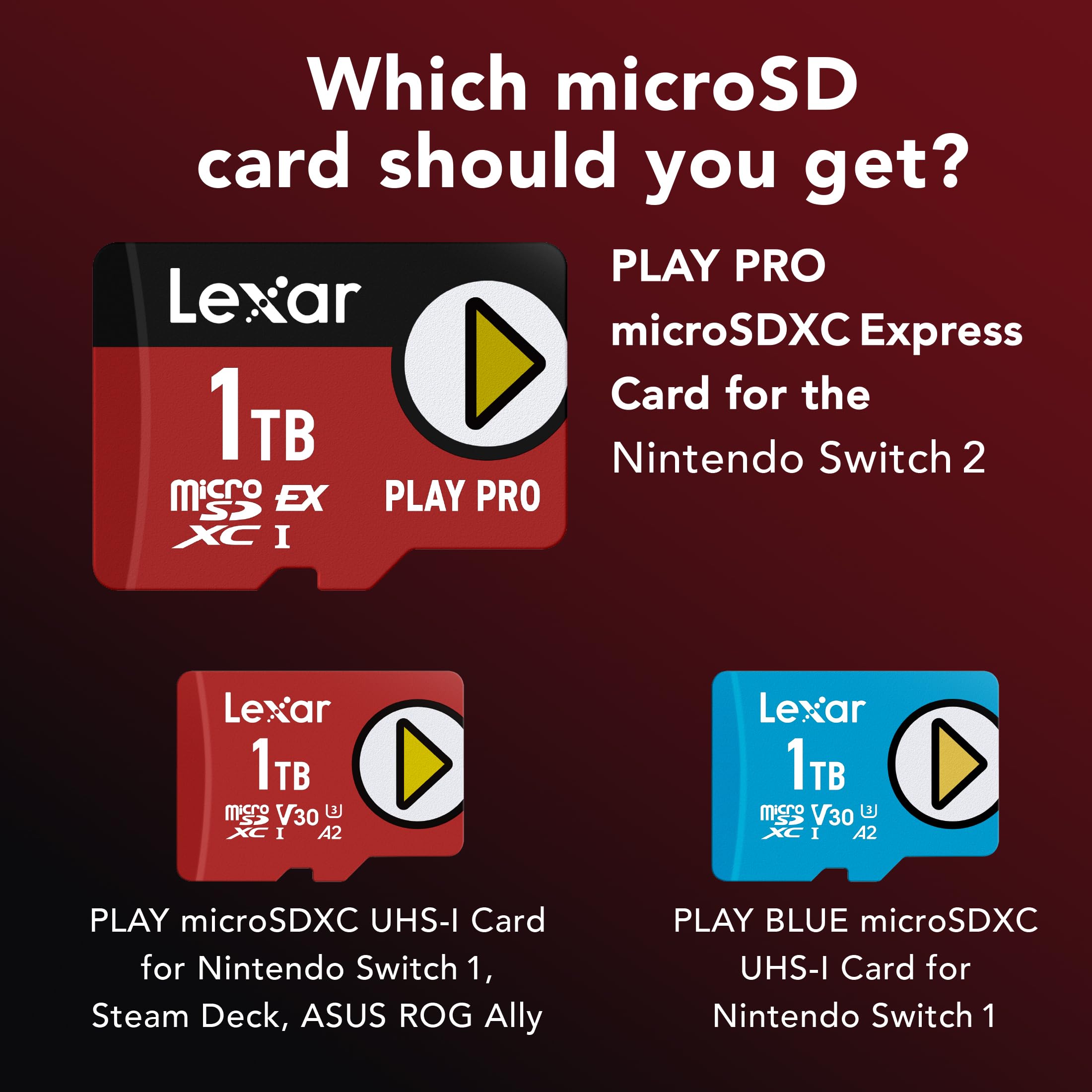 Amazon | Lexar 512GB Play PRO microSD Expressカード UHS-I
