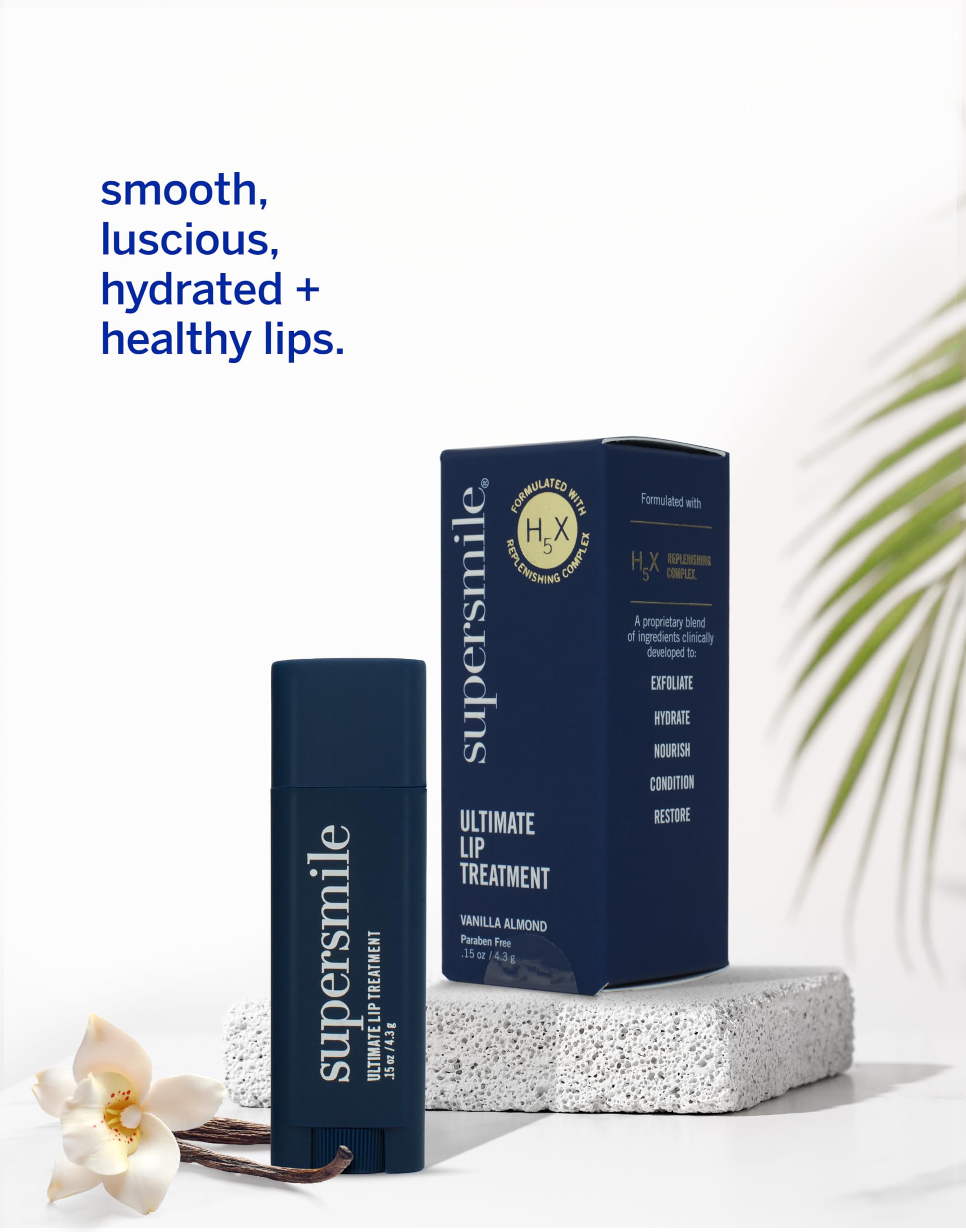 Supersmile Ultimate Lip Treatment - Healing for Dry, Cracked Lips - Nourishing Lip Balm with Collagen & Shea Butter - Hydrating Lip Plumper & Soothing Lip Moisturizer