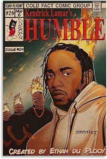 MUJIAN Kendrick Poster Lamar Vintage Canvas Art Painting Decor Wall Posters And Bedroom Decor Posters For Room Aesthetic 12x18inch(30x45cm), Unframe-style-2