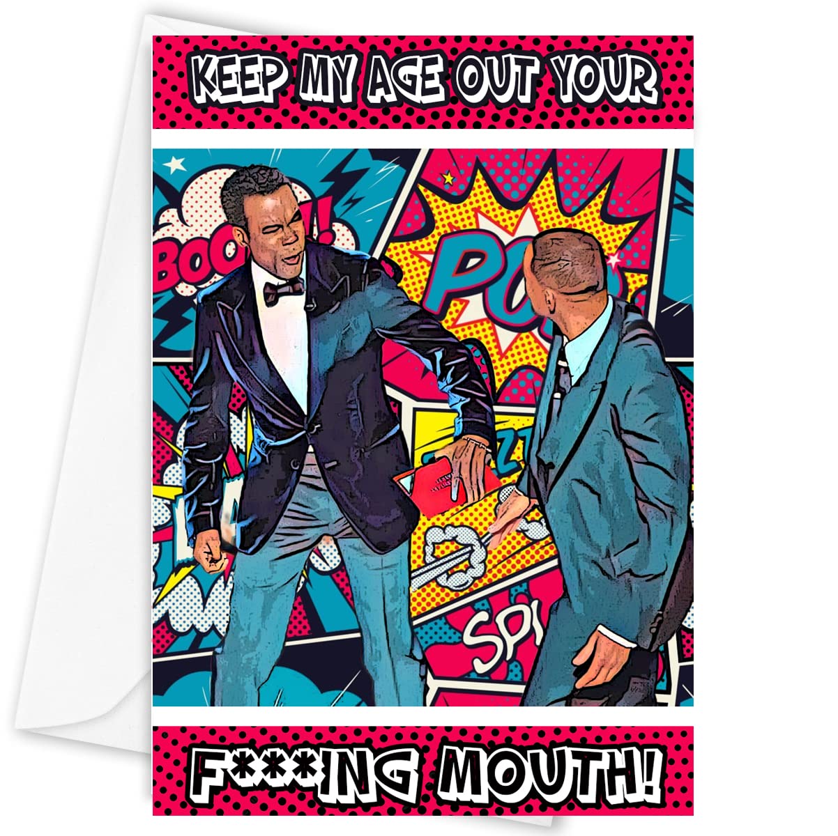 Will Smith Chris Rock Meme Birthday Card - Funny