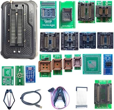T76 Programmer 18 Adapters for T56 Tl866ii T48 Programmer Replacement Support Eprom ISP IC Chip PIC NAND Flash EMMC GALCPLD VGA BGA Socket