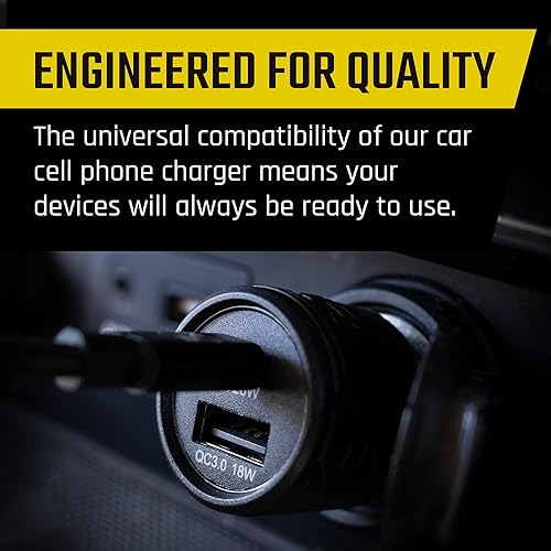 Miniatura 4 de Mob Armor Flex Charge Plus - Paquete de cargador de coche para Android y iPhone, serie de voltaje, 38 W, USB C y USB A, cargador de coche