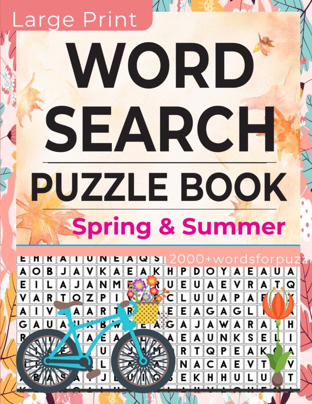 Word Search Spring & Summer: Spring and Summer Themed word Puzzle for Teens, Adults and Seniors. Great activity for the mind, very relaxing and fun.