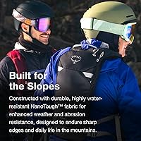 Vista 4 de Osprey Glade - Mochila de hidratación para esquí y snowboard - Invierno para clima frío - Depósito de agua de 2.5 L y arnés aislado Azul