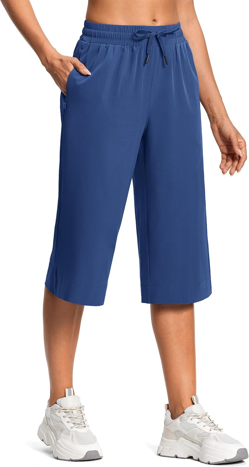 Womens Capri Pants Wide Leg Plus Size Lightweight Bahrain Ubuy