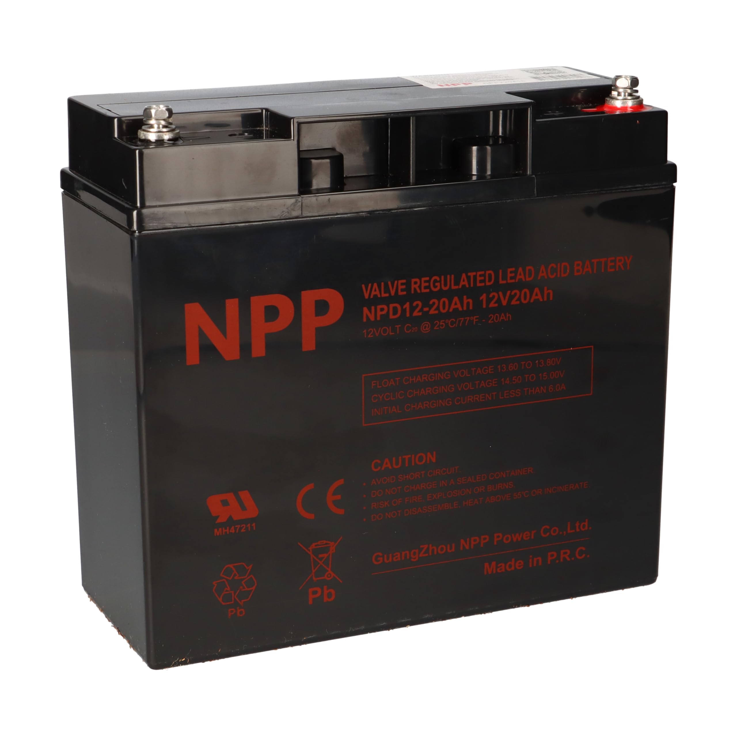 NPP Blei-Akku AGM NPD 12-20 12V 20Ah Zyklenfest Wie Kung Long WP18-12NE, Kung Long WP22-12NE, Q-Batteries 12LCP-23 - Langlebig - Wartungsfrei