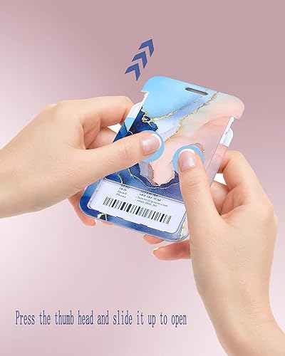 Miniatura 6 de Paquete de 2 portatarjetas y carrete retráctil resistente, soportes para tarjetas de identificación con clip retráctil para enfermeras, profesores,