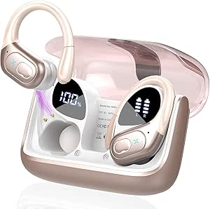 Cuffie Bluetooth Sport - 75 Ore Autonomia, IP7 Impermeabili | Con Display LED E 4 Mic ENC