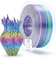 Vista 24 de ZIRO - Rápido cambio de color PLA, filamento de gradiente de color de 1.75mm, filamentos de PLA arcoíris brillantes, compatible con la mayoría