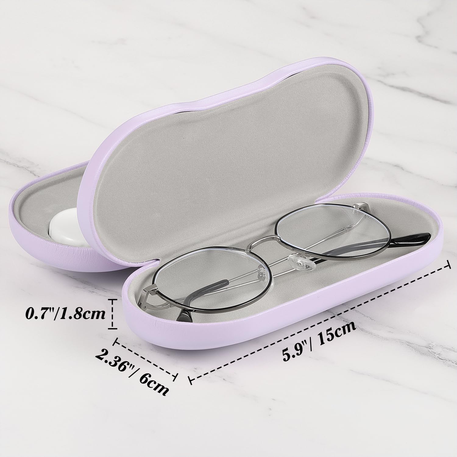 Amazon.com: MoKo Double Eyeglass Case,Glasses and contact case 2
