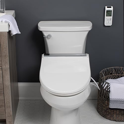 Miniatura 9 de Bio Bidet Bliss BB2000 - Asiento de inodoro inteligente color blanco alargado de primera clase agua caliente ilimitada lavado en remolino