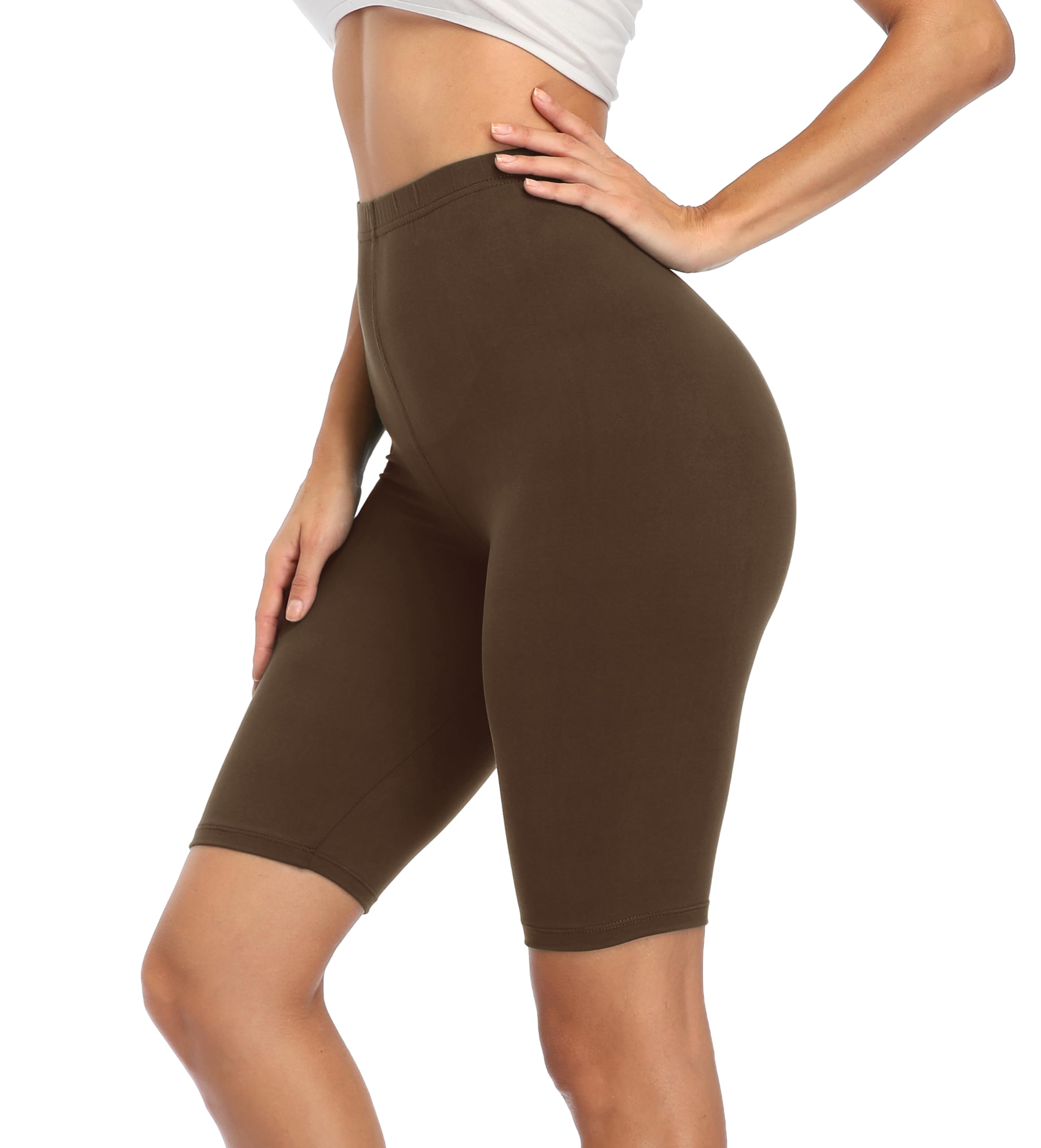 LIGHTBACK Women's Slip Shorts High Waist Stretchy Yoga Pants Under Dress Shorts Anti Chafing Short Leggings