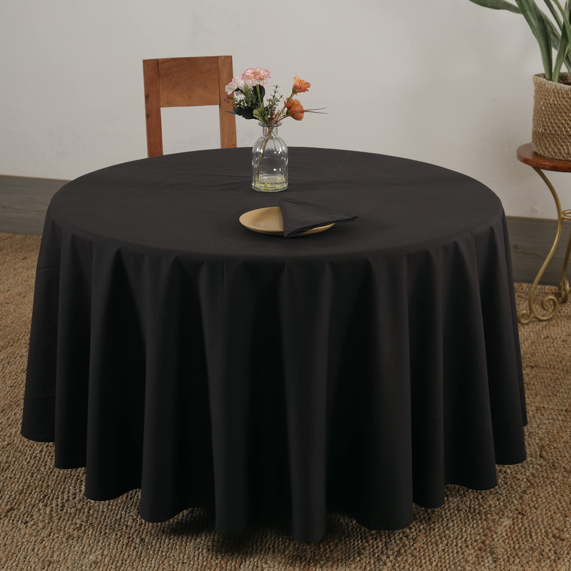 Ravaiyaa - Attitude is everything Cotton Plain Round Table Cover Cloth Kitchen Table Decor Party Event Table Decor (72" Inch Table Cover, Wine) (B09WD8GL84) Amazon Price History, Amazon Price Tracker