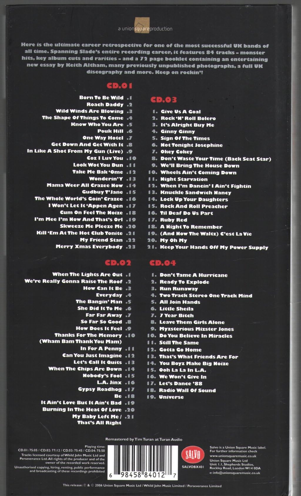 Slade Box Anthology 1969-1991