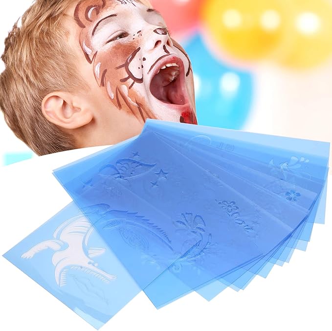 Face Paint Stencils Reusable Face Painting Stencils for Facepainting
