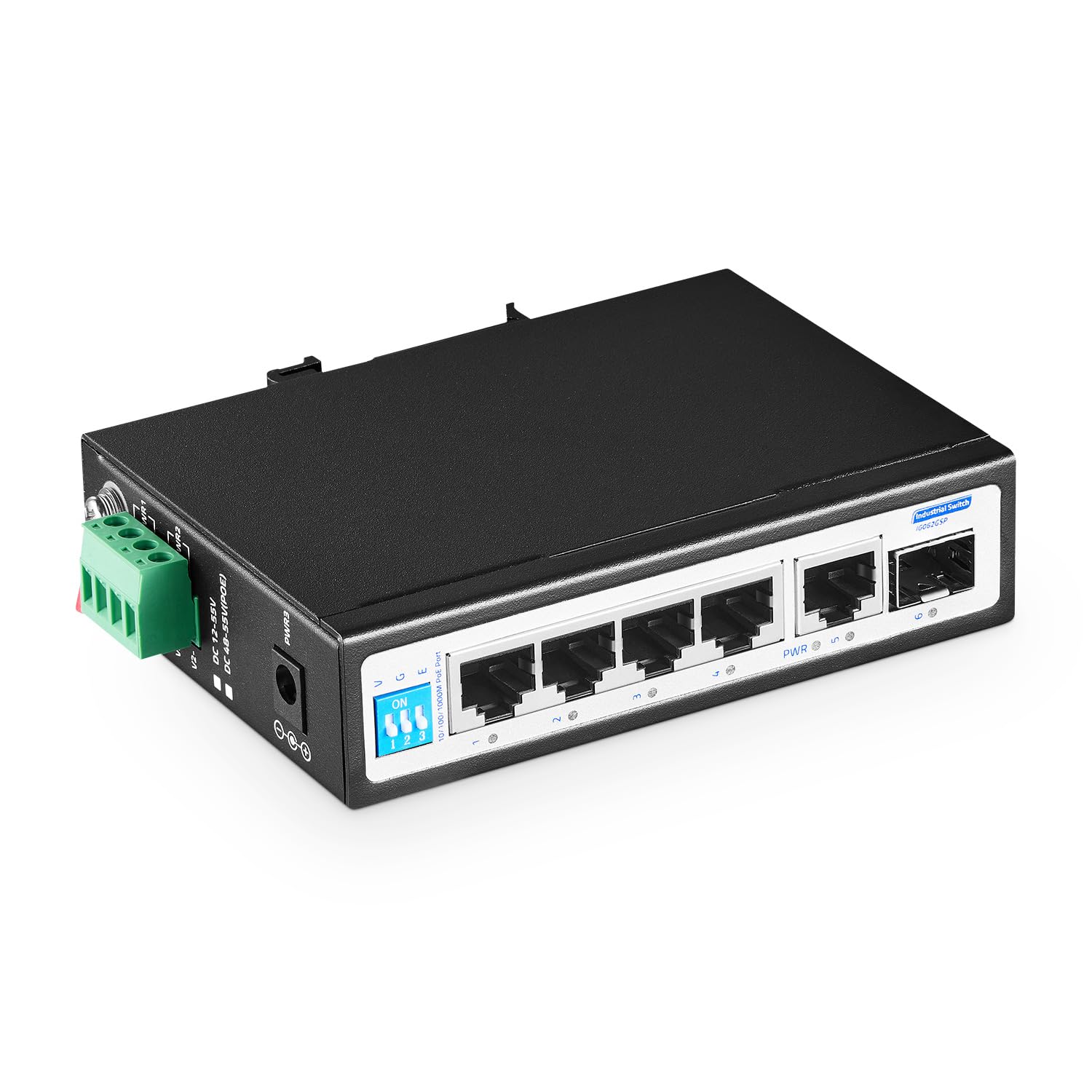 6-portowy Gigabit Industrial przełącznik PoE