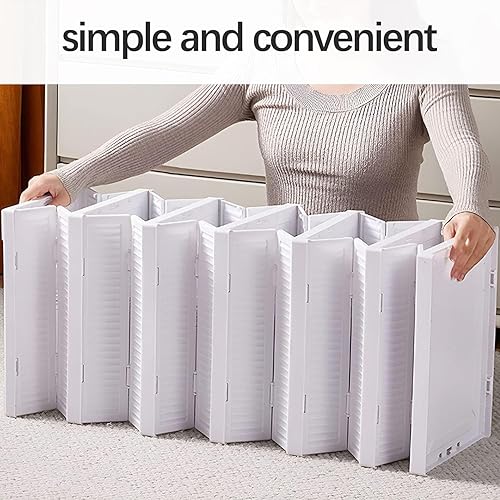 Miniatura 4 de Organizador de zapatos plegable, sin caja de montaje, almacenamiento de zapatos cubierto con puertas, caja de zapatos de pie para ahorrar espacio,